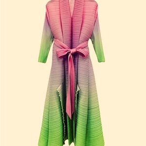 Miyake pleated gradient dress. One size fits up to B:50